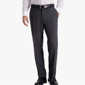 Kenneth Cole Reaction Men’s Modern Fit Grey Mini Check Suit Dress Pants 34Wx32L